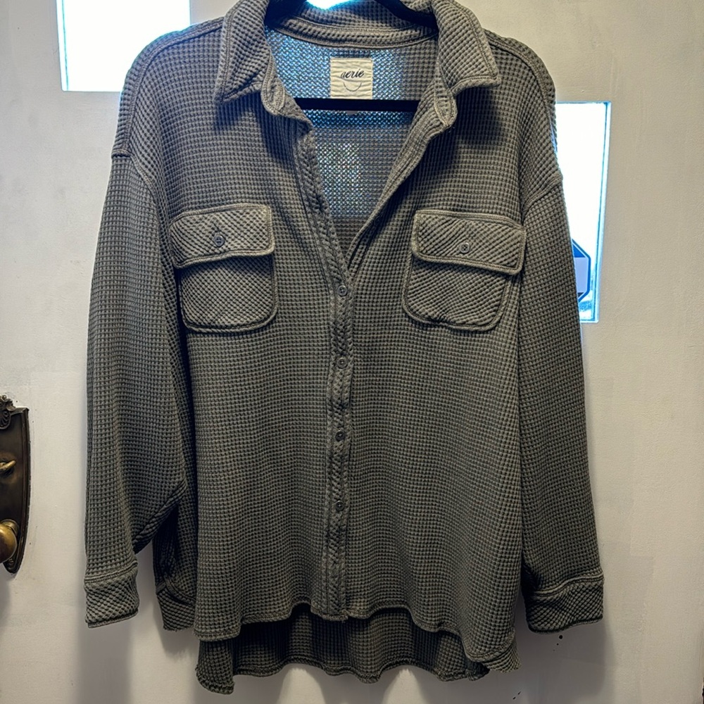 Aerie lumberjane top